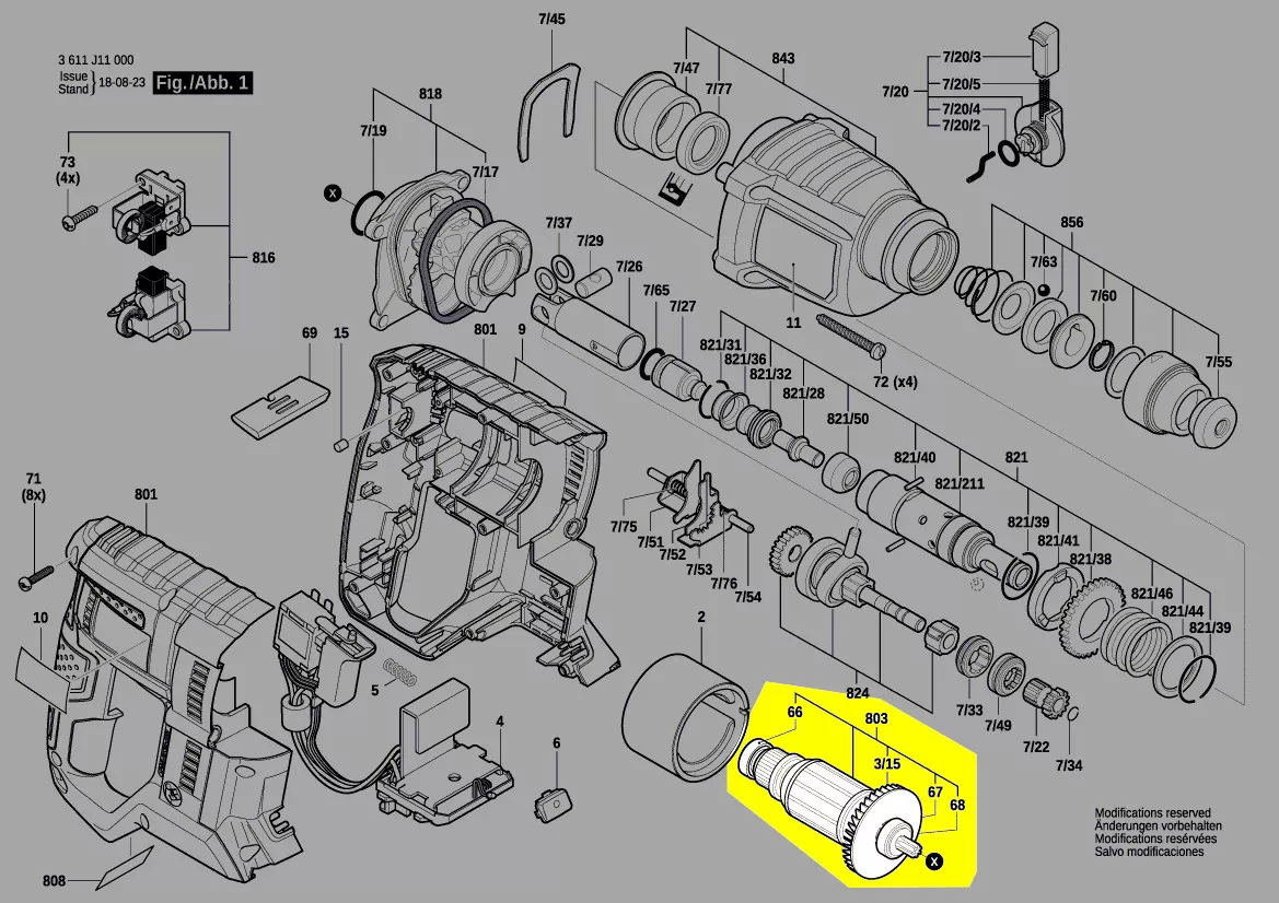 Induit réf. 1 619 P14 346 Bosch